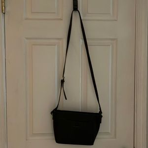 Liz Claiborne Black Leather Crossbody